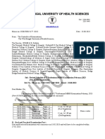 Schedule of 1st Professional MBBS Examinations January-February2023 (New & Old Regulations)