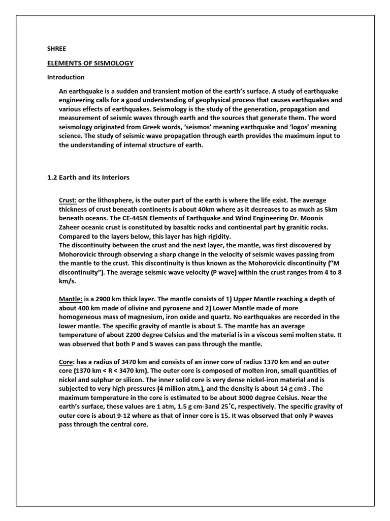 Understanding Seismology and Earthquakes | PDF | Plate Tectonics ...