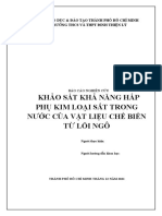 Chế Tạo Than Hoạt Tính Từ Lõi Ngô