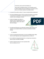 Ejercicios de Aplicación de Formulas