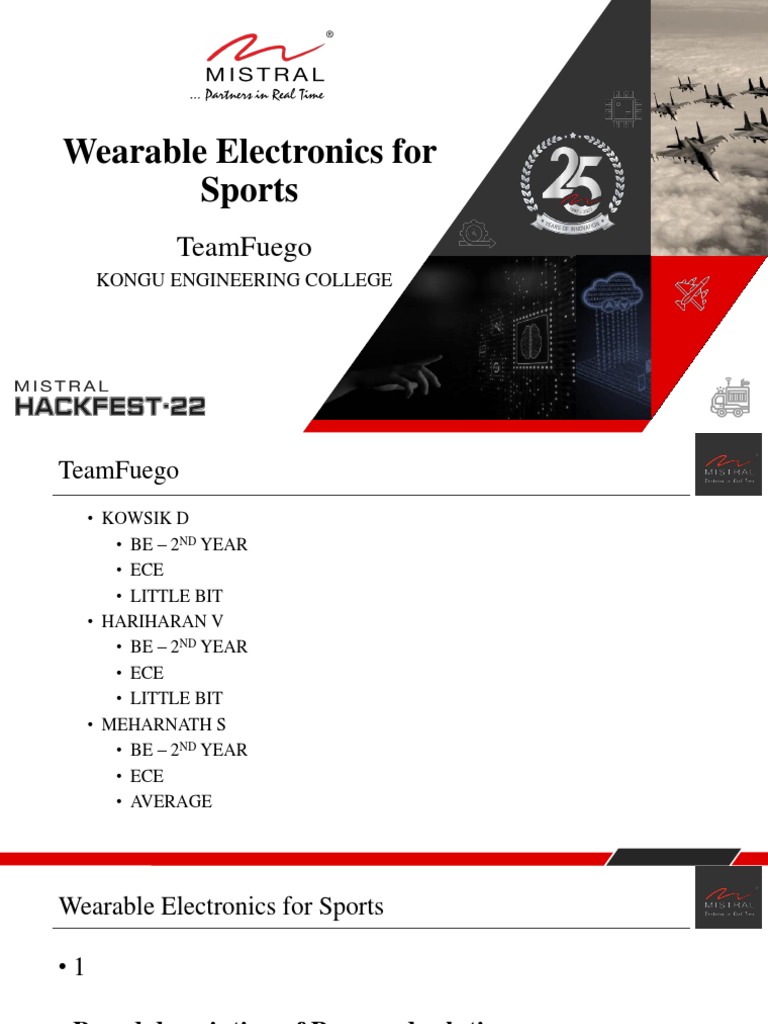 Wearable Electronics For Sports PDF Heart Rate Heart