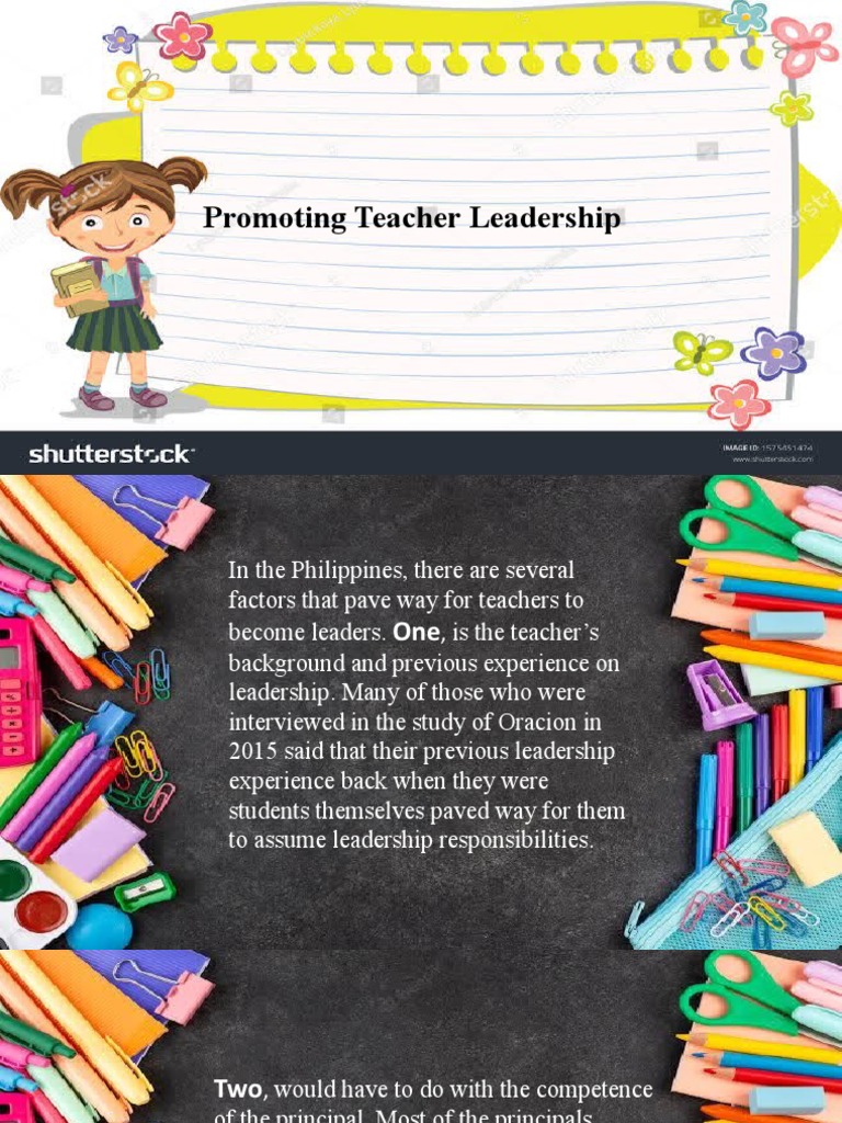 Promoting Teacher Leadership PDF Teachers Leadership