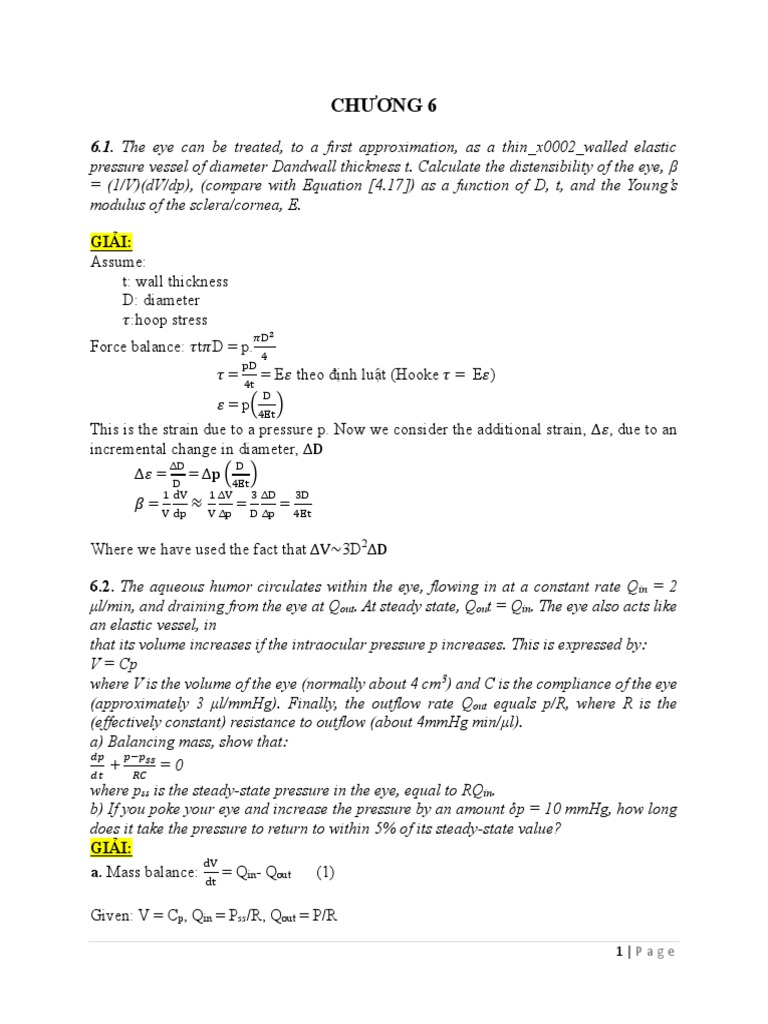 Ch ng 6 6 1 the eye can be treated to a first approximation as a