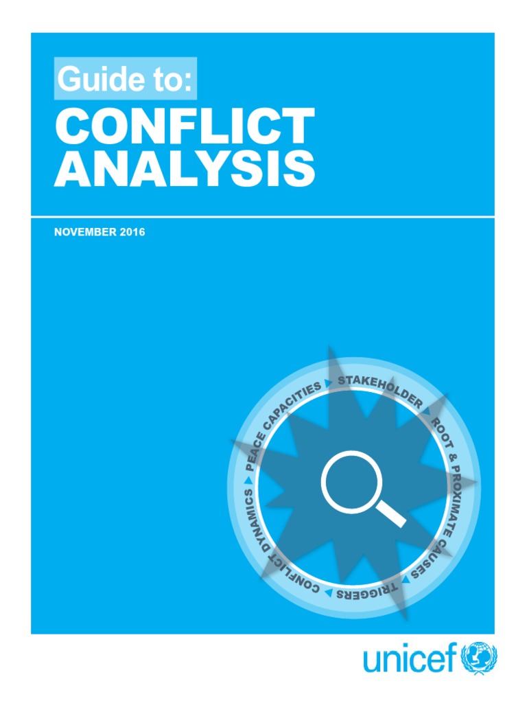 UNICEF Conflict Analysis Guide 2016 | PDF | Peacebuilding | United Nations