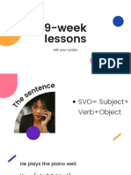 9-Week Lessons: With Your Curator