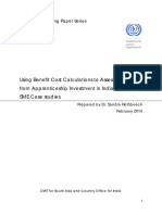 Using Benefit Cost Calculations To Assess Returns From Apprenticeship Investment in India: Selected SME Case Studies