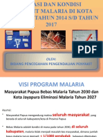 Situasi Dan Kondisi Peny Malaria Tahun 2014 SD Tahun 2016