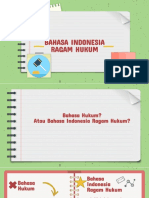 Bahasa Indonesia Ragam Hukum