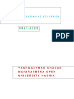 YCMOU Continuing Education Prospectus 2021-22