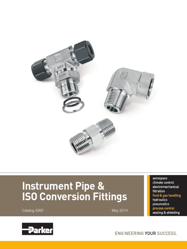 Parker Fittings PDF Pipe (Fluid Conveyance) Mechanical Engineering