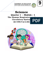 Science 9 Module 1 Quarter 1 The Human Circulatory and Respiratory System