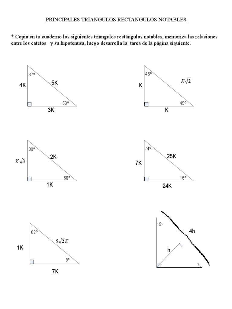 Triangulos Notables Pdf