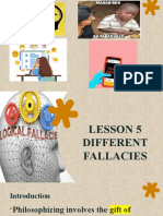 Lesson 5 Different Fallacies