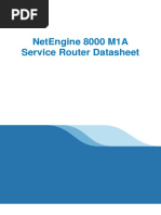 NetEngine 8000 M1A Service Router Data Sheet