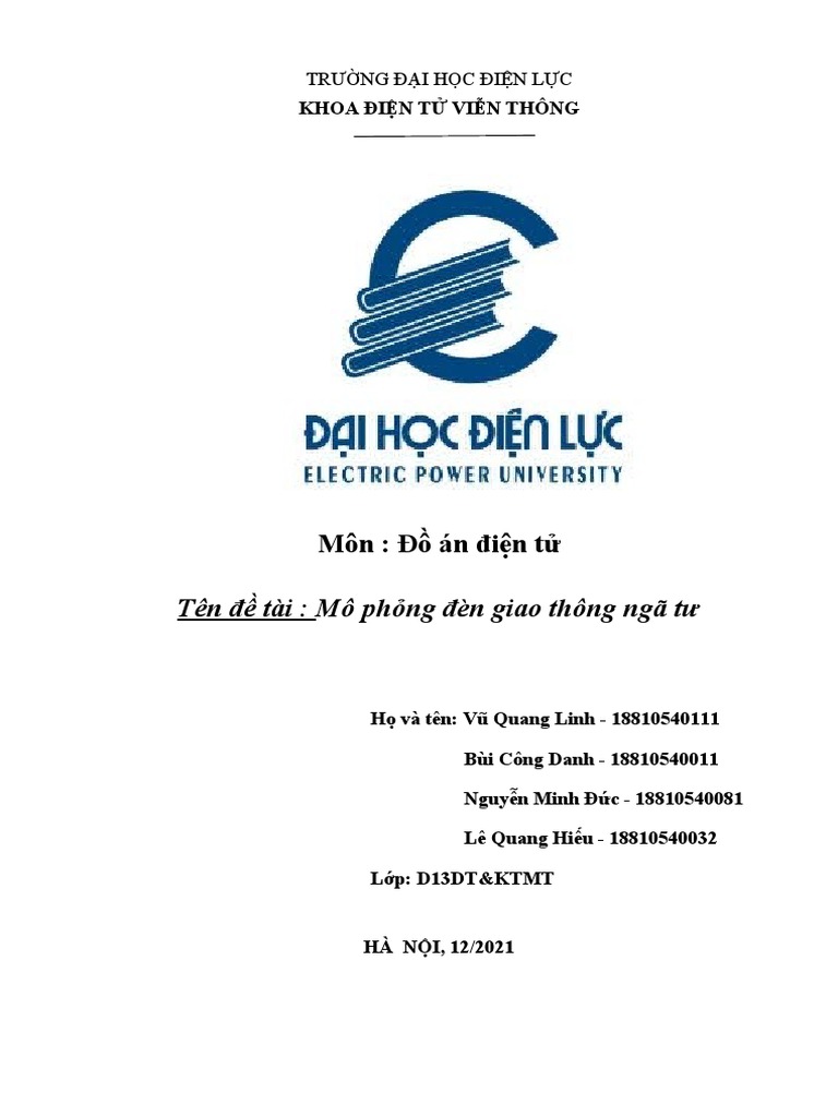 tiểu luận đồ án điện tử | PDF