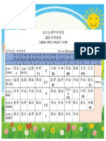 Jadual Waktu Kelas 2 b