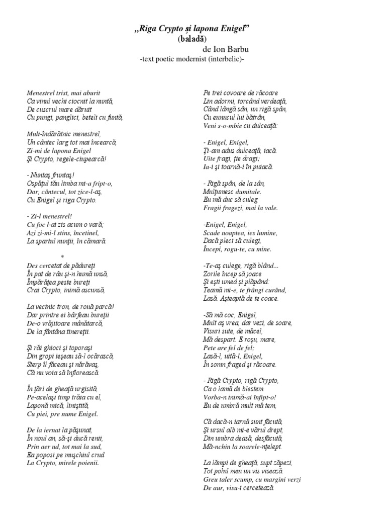 Riga Crypto Și Lapona Enigel