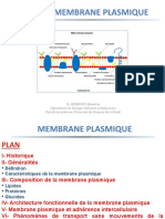 COURS 1 Membrane Plasmique TSBM I