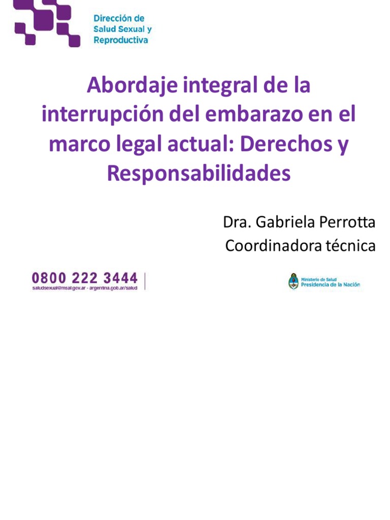 Abordaje Integral de La Interrupción Legal Del Embarazo en El Marco