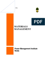 Materials Management: Power Management Institute Noida