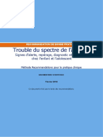 Trouble Du Spectre de Lautisme de Lenfant Et Ladolescent - Argumentaire