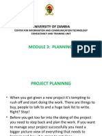Module 3 - Project Planning