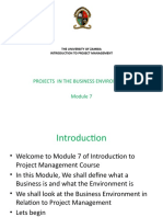 Module 7 - Project Business Environment