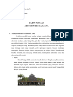 Belinda Sekar (I0219024) - Kajian Pustaka Arsitektur Jawa