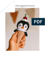 Pinguino Helado Amigurumi Patron Gratis