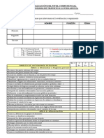 EvaluaciÓn Del Nivel Competencial Tva