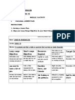 Target Date: Long-Range Objectives Short-Range Objectives Resources Required