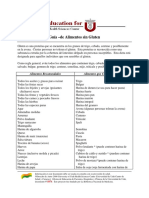 Productos Sin Gluten (Universidad de Utah)