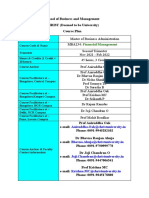 Course Plan For Financial Management 2021-22 v0.5