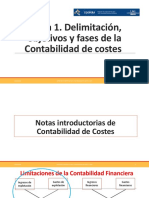 Tema 1 Delimitación, Objetivos y Fases de La Contabilidad de Costes