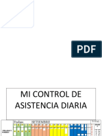 Control de Asistencia Diaria