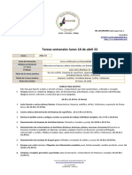 Tareas Semanales Lunes 18 Abril