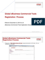 Global Ebusiness Commercial Tools Registration Process