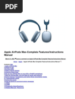 Apple Airpods Max Complete Features Instructions Manual