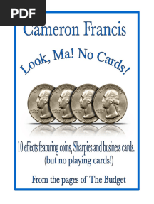 Cameron Francis - Look, Ma! No Cards!