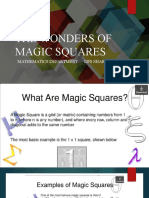 The Wonders of Magic Squares