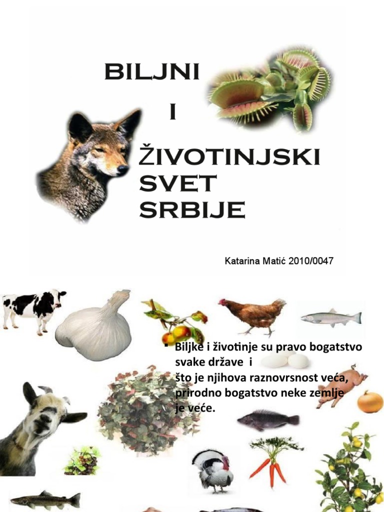 Biljni i životinjski svet Srbije | PDF
