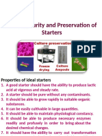 Activity and Purity of Starter