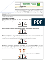 Atividade 7 Matematica Tema Propriedades Da Igualdade Nocao de Equivalencia 5o Ano 1