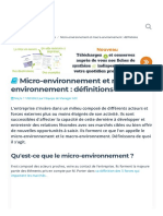 Micro-environnement et macro-environnement _ définitions