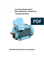 PDF Manual de Actividades para El Mantenimiento Correctivo y Preventivo A Motores Electricos - Compress