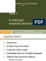 El enfoque macroeconómico: producción, renta y gasto