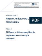 Tema 2. Marco Juridico Especifico PRL