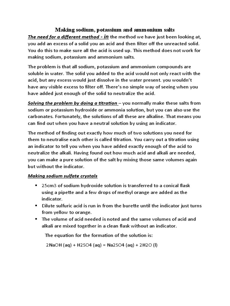 Making crystals with salt pdf salt chemistry ammonium