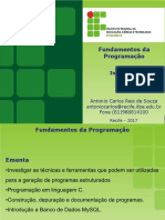 IFPE Fund - Prog 1 Introdução