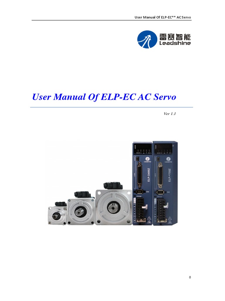 Leadshine ECELP EtherCAT AC Servo Handleiding PDF Electric Motor